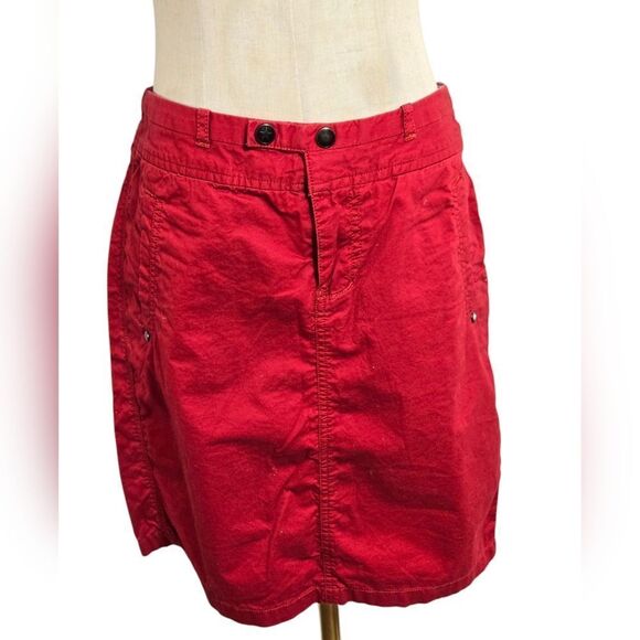 Converse Red Athleisure Mini Skirt - Picture 1 of 7